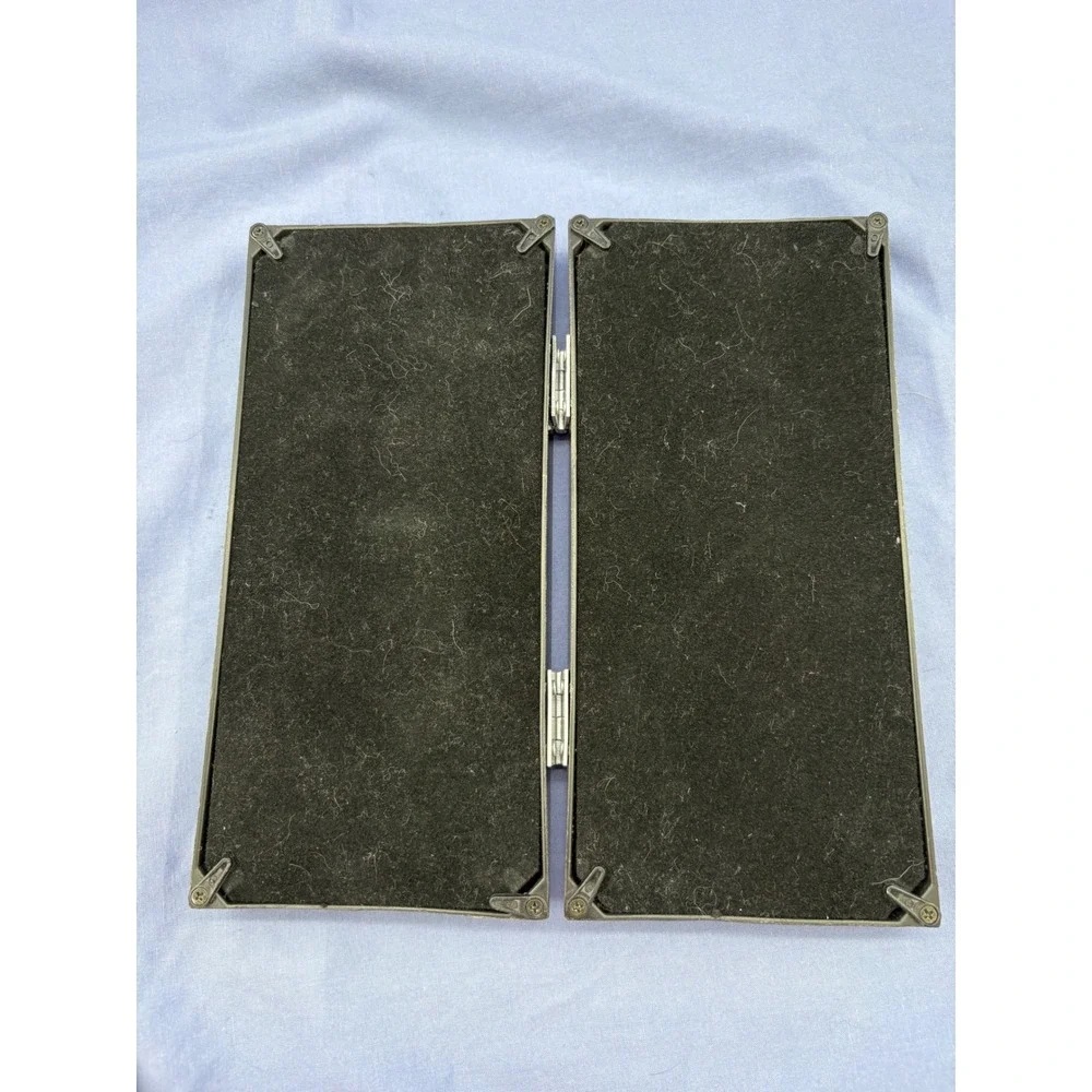 Black Wood Hinged Bifold Quad Collage Tabletop Picture Frame 4 Openings 2x3